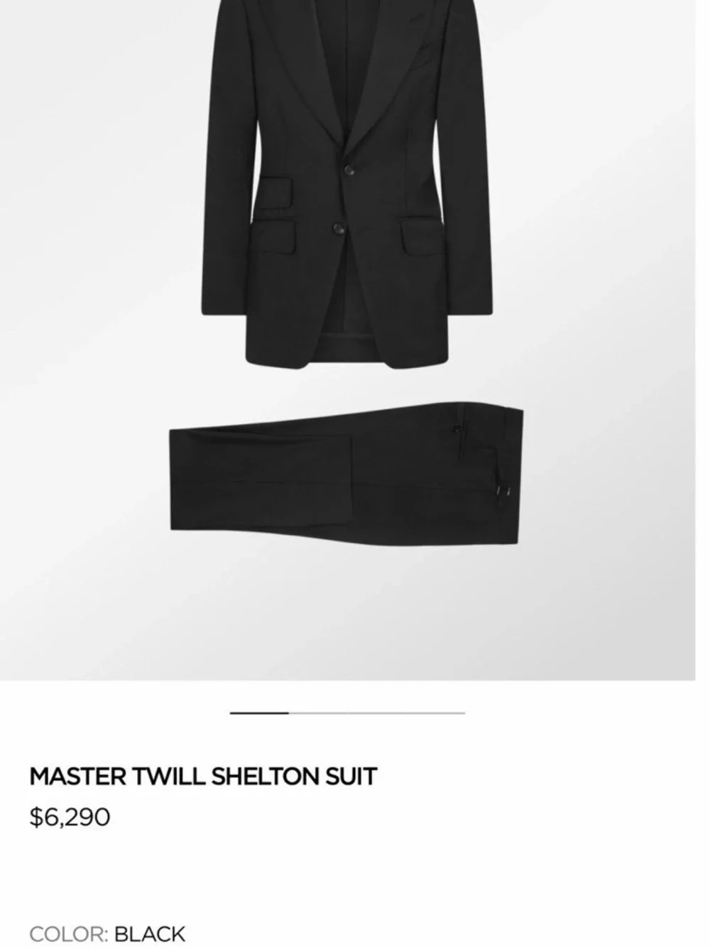 Tom Ford 3 Piece Suit in Charcoal in Italian 44 R/ US 34 R. BRAND NEW